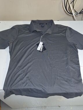 Devon & Jones Men's Gray Polo Golf Shirt XL NWT